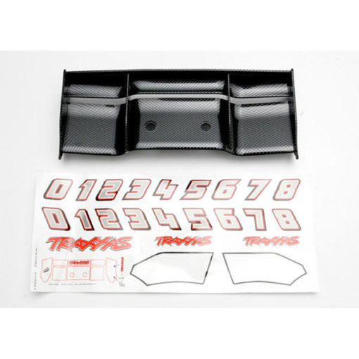 AILERON REVO FINITION EXO-CARBONE 1/10 + AUTOCOLLANTS (5446G)