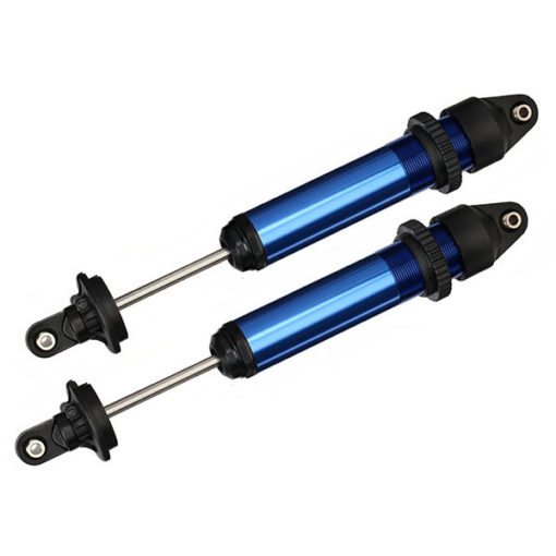 AMORTISSEURS GTX ALU ANODISE BLEU ASSEMBLES (SANS RESSORTS) (X2) (7761)