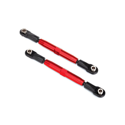 BIELLETTES DE CARROSSAGE ARRIERE ALU 73MM ANODISEES ROUGES (2) (3644R)