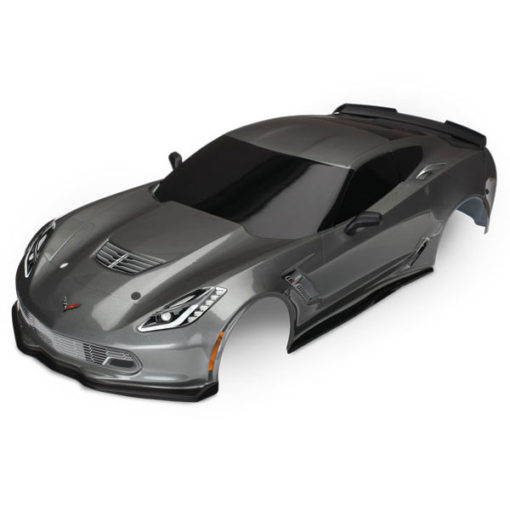 CARROSSERIE CHEVROLET CORVETTE Z06 GRAPHITE PEINTE ET DECOREE (8386A)