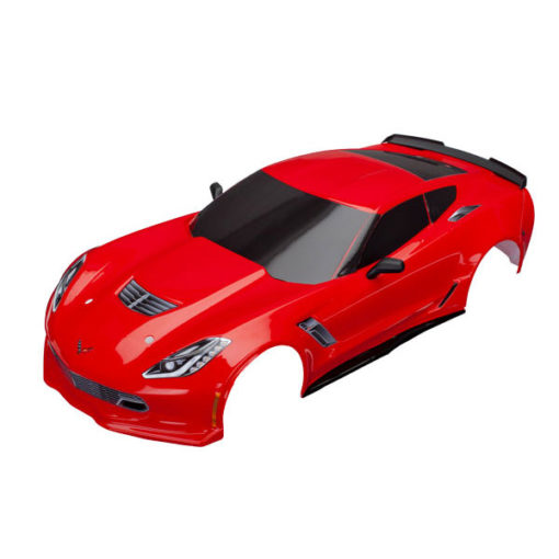 CARROSSERIE CHEVROLET CORVETTE Z06 ROUGE PEINTE ET DECOREE (8386R)