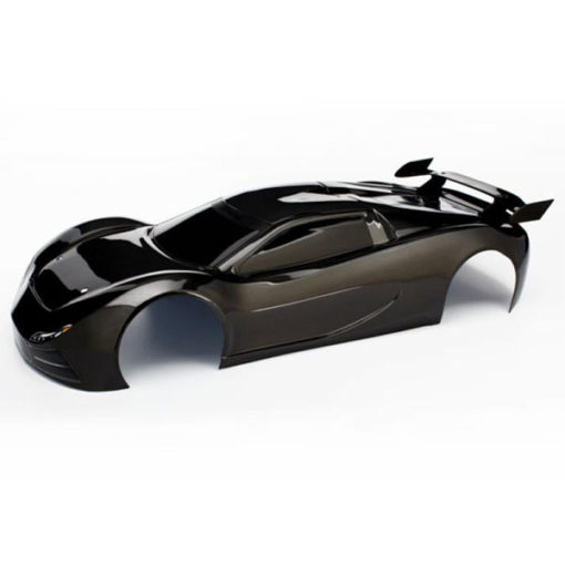 CARROSSERIE NOIRE PEINTE ET DECOREE + AILERON XO-1 (6411X)