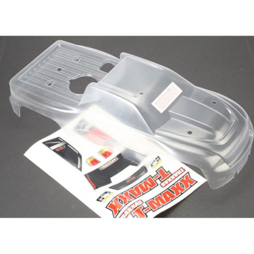 CARROSSERIE TRANSPARENTE T-MAXX (EMPATTEMENT LONG) + AUTOCOLLANTS (4921)