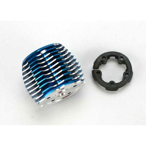 CULASSE POWER TUNE ALU ANODISEE BLEU + SUPPORT PLASTIQUE 2.5 / 2.5R (5237)