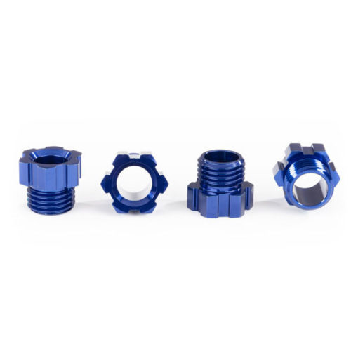 ECROUS DE FUSEE ALU ANODISES BLEU (x4) (8886X)