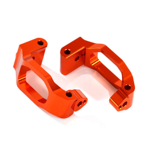 ETRIER DE FUSEES GAUCHE ET DROIT ALU ANODISES ORANGE X2 (8932A)