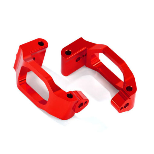 ETRIER DE FUSEES GAUCHE ET DROIT ALU ANODISES ROUGE X2 (8932R)