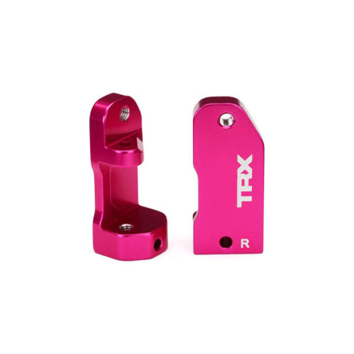 ETRIERS DE FUSEES (30 DEGRES) ALU ANODISES ROSE GAUCHE ET DROIT+AXES (3632P)