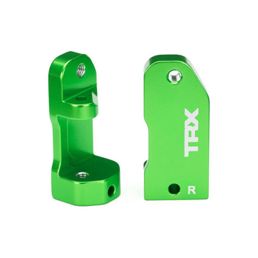 ETRIERS DE FUSEES (30 DEGRES) ALU ANODISES VERT GAUCHE ET DROIT+AXES (3632G)