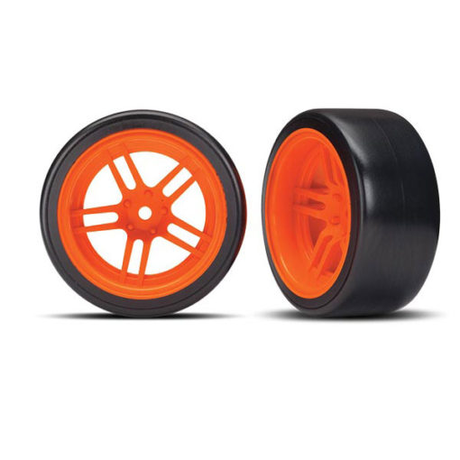 PNEUS + JANTES ARRIERE ORANGE 1