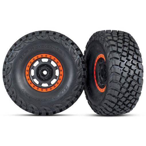 ROUES MONTEES COLLEES DESERT RACER ORANGE (2) (8472)