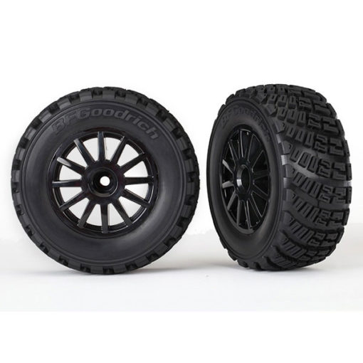 ROUES MONTEES COLLEES NOIRES x2 (7473T)