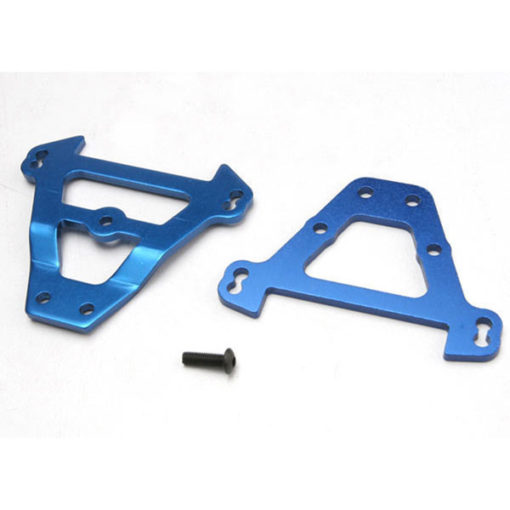 SUPPORTS ALU DE TIRANTS ANODISES BLEU AVANT ET ARRIERE (2) (5323)