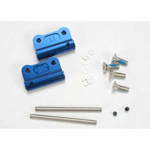 SUPPORTS DE TRIANGLES ARRIERE 6061-T6 ALU ANODISES BLEU (2) (2798X)