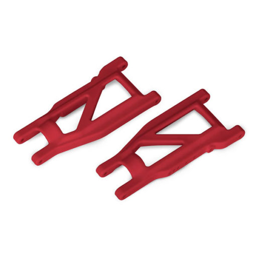 TRIANGLES DE SUSPENSION INFERIEUR AV / AR RENFORCE ROUGE (3655L)