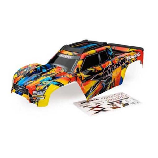 CARROSSERIE X-MAXX SOLAR FLARE PEINTE ET DECOREE (7811X)