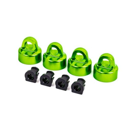 BOUCHONS D'AMORTISSEUR GT-MAXX ALU ANODISES VERT (X4) - SLEDGE (9664G)