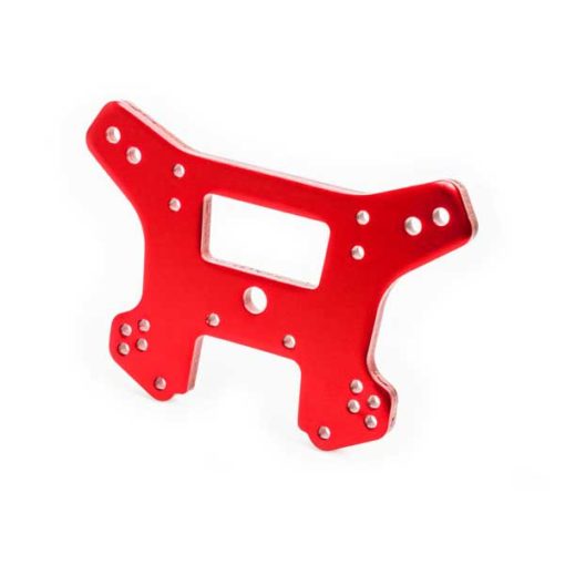 SUPPORT D'AMORTISSEURS AVANT ALU ROUGE - SLEDGE (9539R)