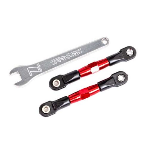 BIELLETTES DE CARROSSAGE ARRIERE  ALU ANODISEES ROUGES (X2) (2443R)