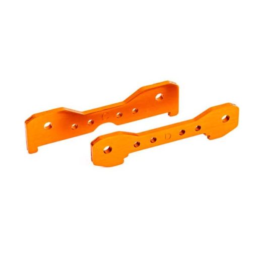 SUPPORTS ALU DE TIRANTS ARRIERES ANODISES ORANGE (X2) - SLEDGE (9528T)