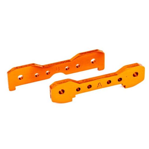 SUPPORTS ALU DE TIRANTS AVANTS ANODISES ORANGE (X2) - SLEDGE (9527T)