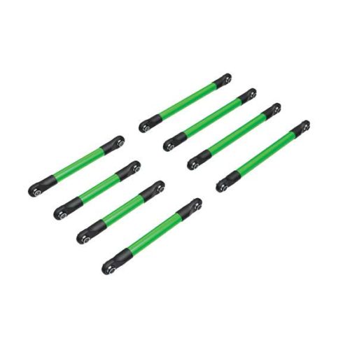 BIELLETTES DE SUSPENSION AVANT/ARRIERE ALU ANODISEES VERTES - TRX-4M (9749-GRN)