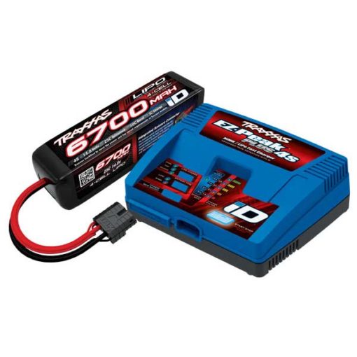 PACK CHARGEUR LIVE 2981G + 1 x LIPO 4S 6700MAH 2890X PRISE TRAXXAS (2998G)