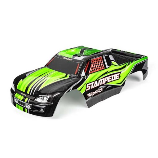 CARROSSERIE STAMPEDE PEINTE ET DECOREE VERTE (3651G)