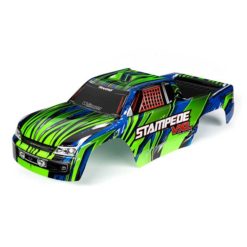 CARROSSERIE STAMPEDE VXL PEINTE ET DECOREE VERTE/BLEUE (3620G)