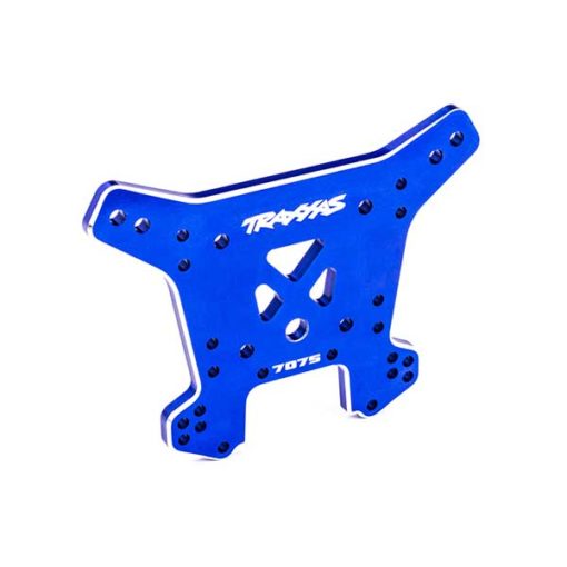 SUPPORT D'AMORTISSEURS ARRIERE ALU (7075-T6) BLEU - SLEDGE (9638)