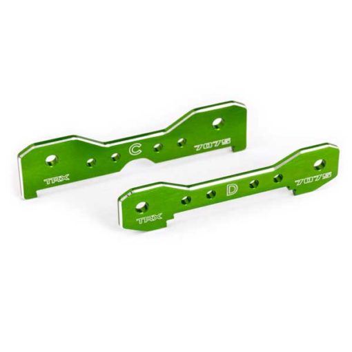 SUPPORTS ALU (7075-T6) DE TIRANTS ARRIERE ANODISES VERT (X2) - SLEDGE (9630G)