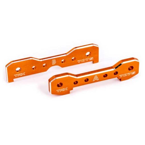 SUPPORTS ALU (7075-T6) DE TIRANTS AVANT ANODISES ORANGE (X2) - SLEDGE (9629T)