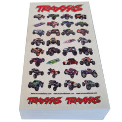 100 PLANCHES DE STICKERS VÉHICULES TRAXXAS (B) (STICKERSB)