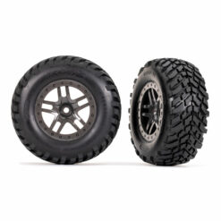 ROUES MONTEES GRISES STYLE BEADLOCK (2) (4WD F / R