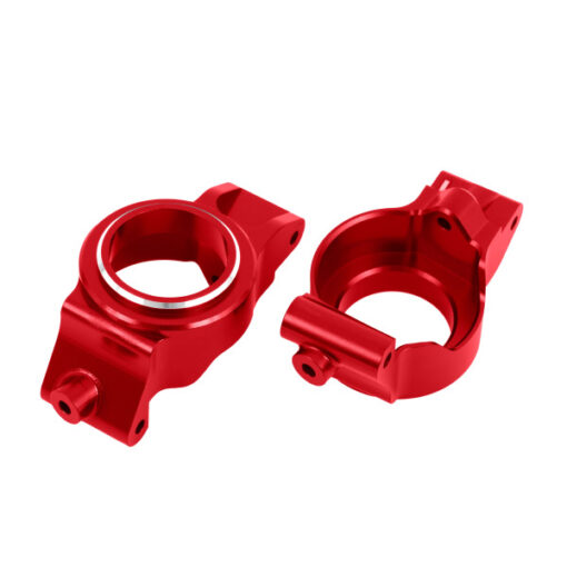 ETRIER DE FUSEES GAUCHE ET DROIT ANODISEES ROUGES - X-MAXX/XRT (7832-RED)