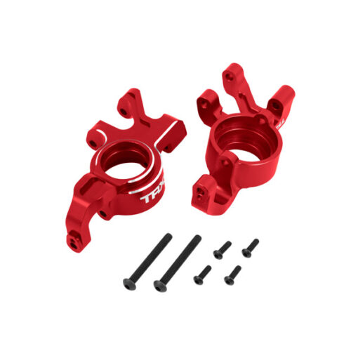 FUSEES DE DIRECTION GAUCHE ET DROITE ANODISES ROUGES X-MAXX/XRT (X2) (7836-RED)