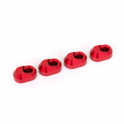 SUPPORTS DE TRIANGLE ANODISES ROUGES (4) (7743-RED)