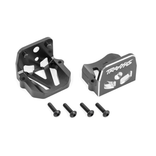 SUPPORTS MOTEUR AVANT/ARRIERE ANODISES GRIS - X-MAXX/XRT (7760-GRAY)