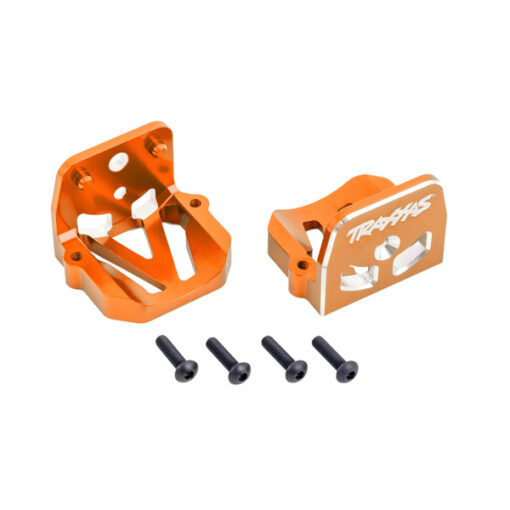 SUPPORTS MOTEUR AVANT/ARRIERE ANODISES ORANGES - X-MAXX/XRT (7760-ORNG)