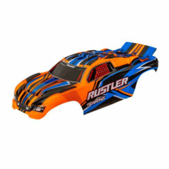 CARROSSERIE RUSTLER ORANGE PEINTE ET DECOREE CLIPLESS (3734-ORNG)