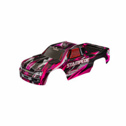 CARROSSERIE STAMPEDE PEINTE ET DECOREE ROSE CLIPLESS (3620-PINK)