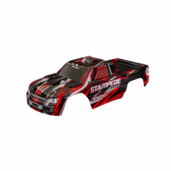 CARROSSERIE STAMPEDE PEINTE ET DECOREE ROUGE CLIPLESS (3620-RED)