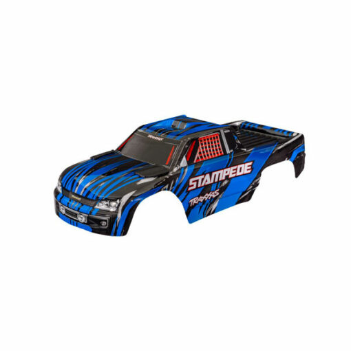 CARROSSERIE STAMPEDE VXL PEINTE ET DECOREE VERTE/BLEUE (3620-BLUE)