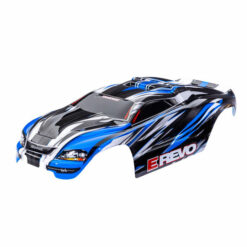 CARROSSERIE E-REVO 1/16EME BLEUE PEINTE ET DECOREE (7115-BLUE)