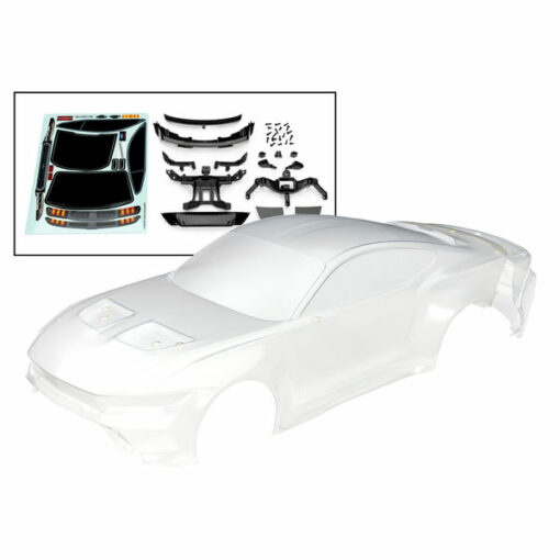 CARROSSERIE TRANSPARENTE FORD MUSTANG + ACCESSOIRES (10511)