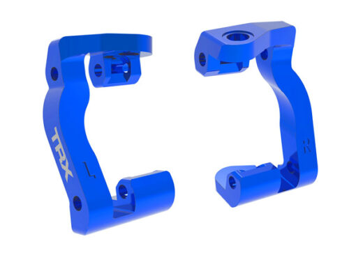 ETRIERS DE FUSEES GAUCHE ET DROIT ALU ANODISES BLEUS (X2) - MINI MAXX (10733-BLUE)