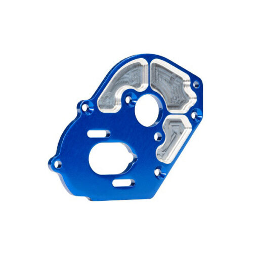 PLAQUE MOTEUR ALU 4MM ANODISEE BLEUE (9490L)