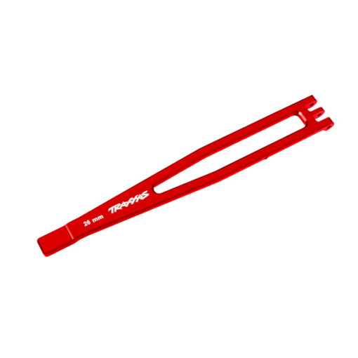 SUPPORT DE BATTERIE ALU ANODISE ROUGE (8327-RED)