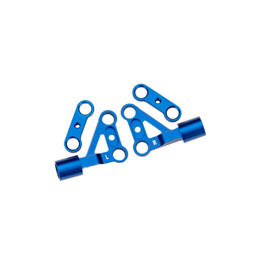 TRIANGLES DE SUSPENSION AVANTS SUPERIEURS ALU ANODISES BLEUS (10533-BLUE)