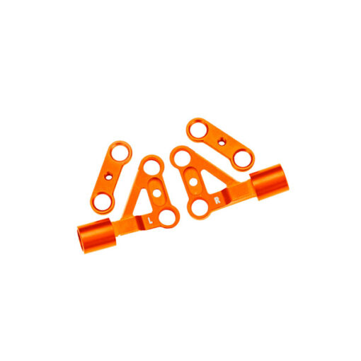 TRIANGLES DE SUSPENSION AVANTS SUPERIEURS ALU ANODISES ORANGES (10533-ORNG)